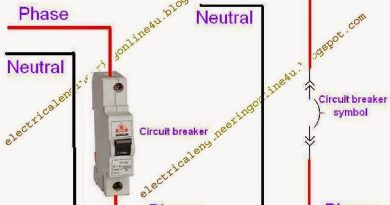 MCB circuit breaker wiring diagram