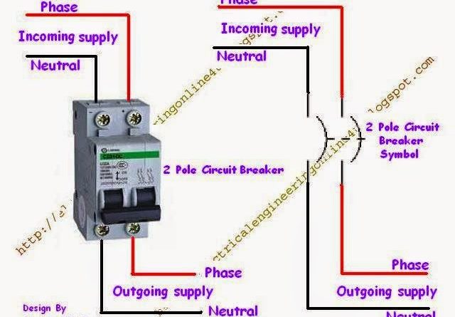 double pole mcb wiring diagram