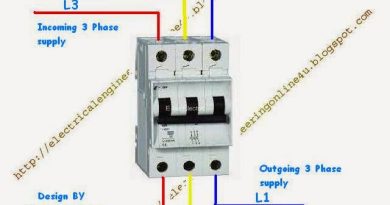 3 pole MCB wiring diagram