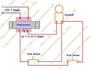 wire a door bell from 2 push button