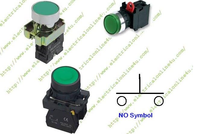 normally open switch symbol