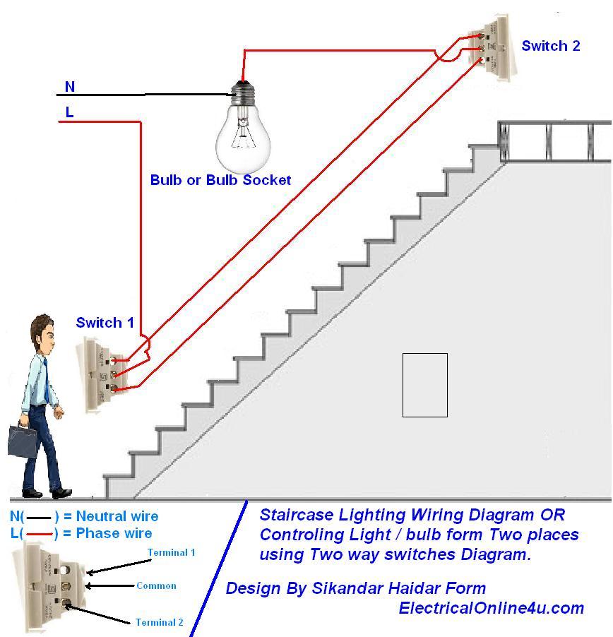 Staircase Lighting Wiring Diagram