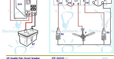 UPS wiring diagram for one room