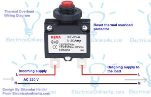 resettable thermal overload protector wiring diagram
