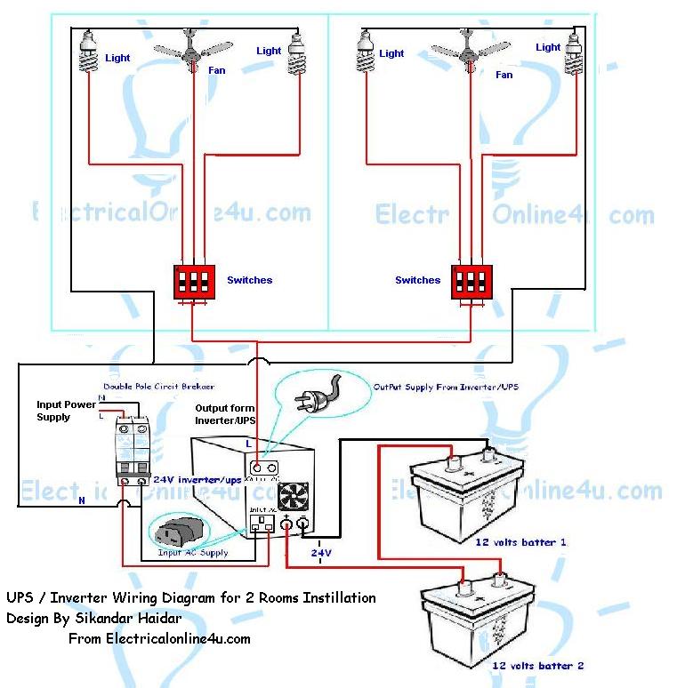 UPS inverter wiring diagram 