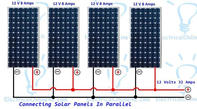 connect solar panels in parallel diagram