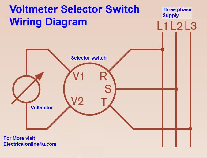 voltmeter selector switch wiring diagram