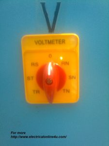 voltmeter selector switch connection