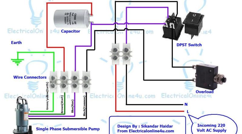 submersible pump control box wiring diagram