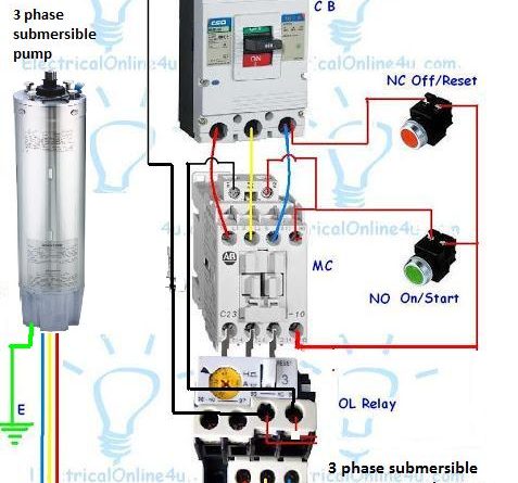 3-Phase Submersible Pump Wiring Diagram
