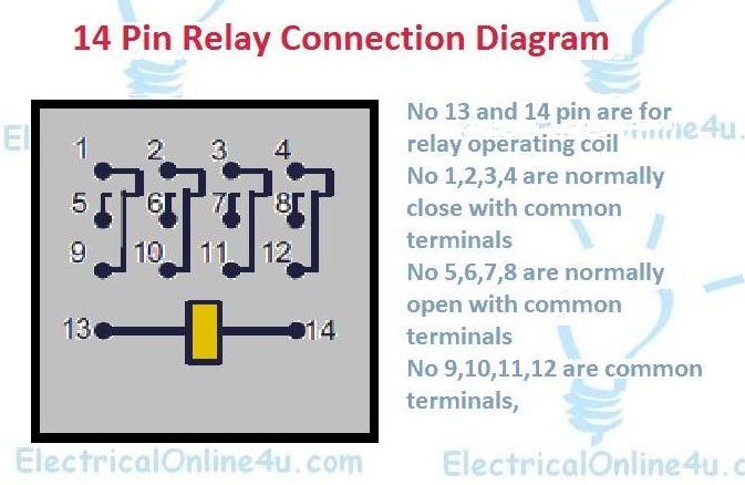 14 pin relay connection diagram