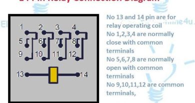 14 pin relay connection diagram