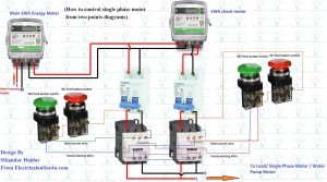 How to control a single phase motor from two points - Electrical Online ...