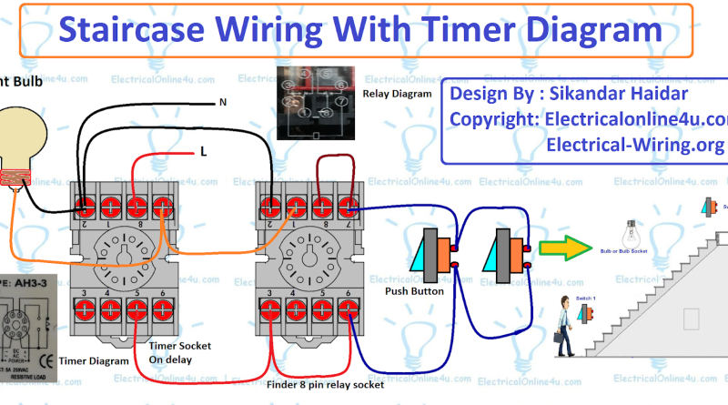 staircase timer wiring diagram