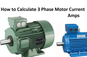 3 phase motor current calculation formula
