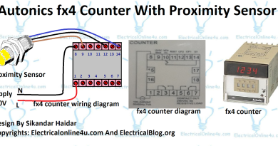 autonics fx4 counter with proximity sensor diagram