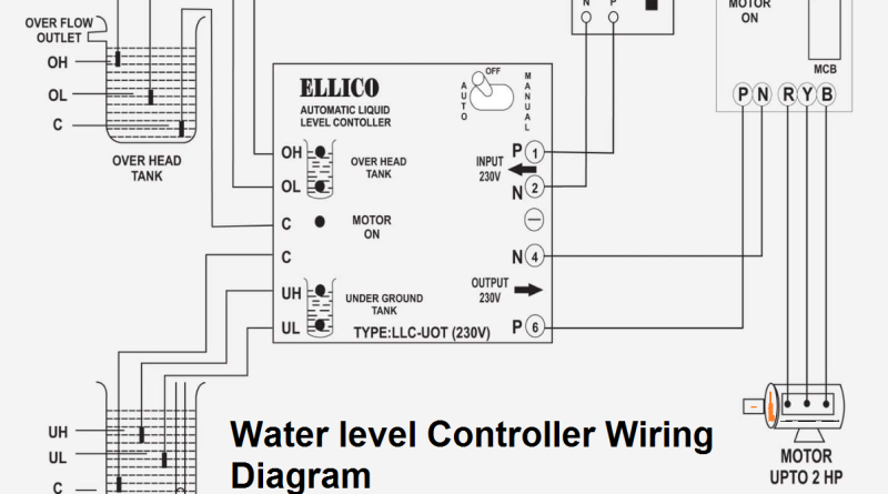 automatic water level controller wiring diagram