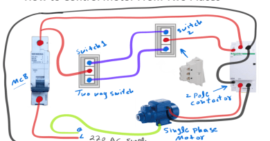 how to control motor from two places